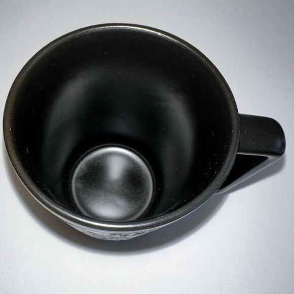 Better Living Mug Skull Skeleton Halloween Black Ceramic 16oz New - Picture 6 of 7